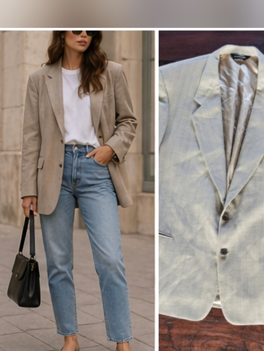 Pierre Cardin Wool Oversized /boyfriend BLAZER